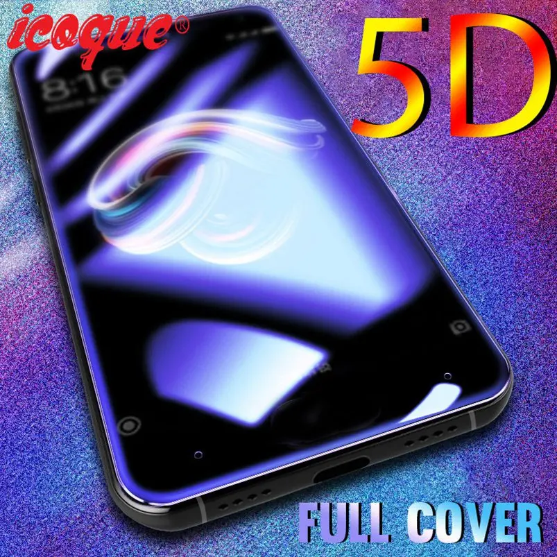 

5D Glass for Xiaomi Redmi Note 8 Pro Note 7 6 4X K20 6A Tempered Glass Screen Protector for Xiaomi Pocophone F1 Mi 9t Pro 8 Lite