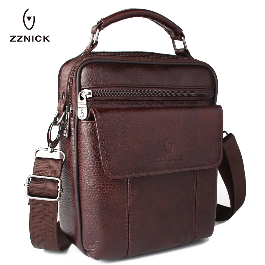 zznick luxo couro do couro Formato : Casual Tote