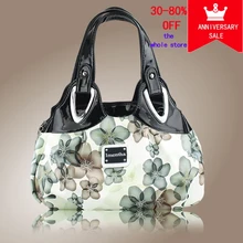 Маленький цветок печати женщины сумка Женская мода кожа рук Сумки с короткими ручками Вместительные сумки кошельки и сумки женские сумочка