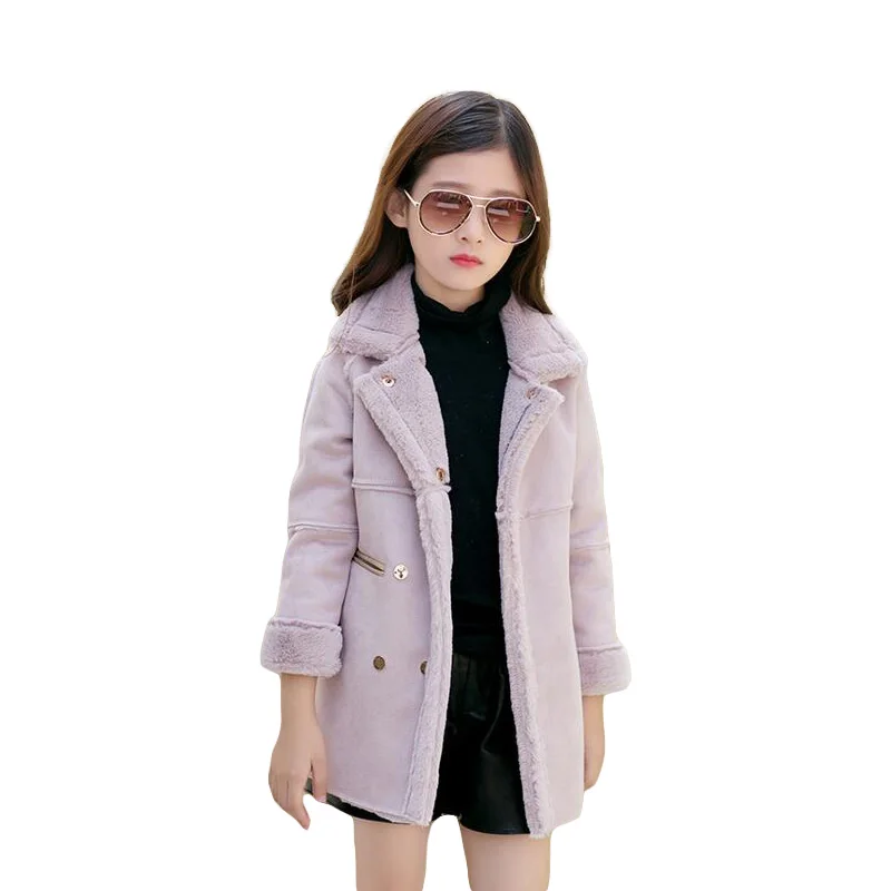 Fashion Girl Coat Wool Blends For Girls Jackets Classic Parkas Thick Winter Warm Children Outerwear Clothes Kids Clothing Q2073 |
