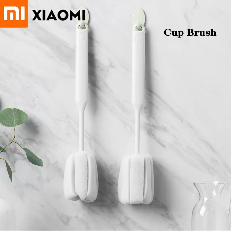 

Xiaomi Mijia Jordan&Judy Sponge Cup Brush Long Handle With Replaceable Brush Head Soft Sponge Brush Kitchen Cleaning Tool