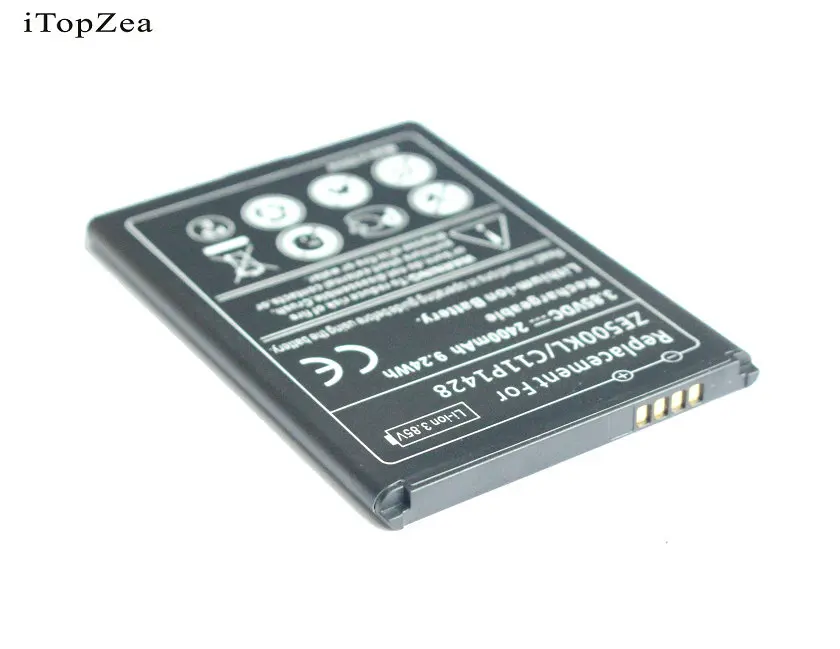 ITopZea Новый 1 шт. 2400mAh / 9.24Wh C11P1428 Сменный аккумулятор для Asus Zenfone 2 Zenfone2 Laser ZE500KG