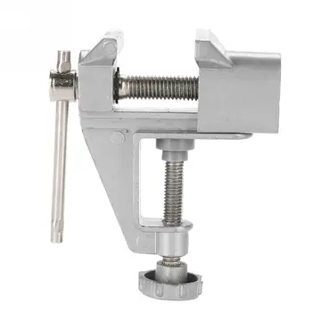 

1PCS Mini Aluminum Alloy Bench Table Swivel Lock Clamp Vice Craft Jewelry Hobby Vise with Adjustable Jaw Toiletry Kits