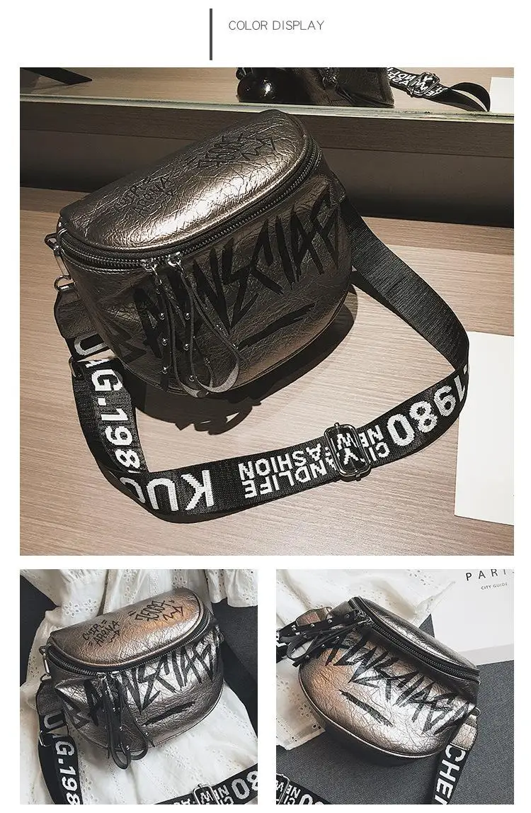 de banda larga crossbody bolsa de ombro