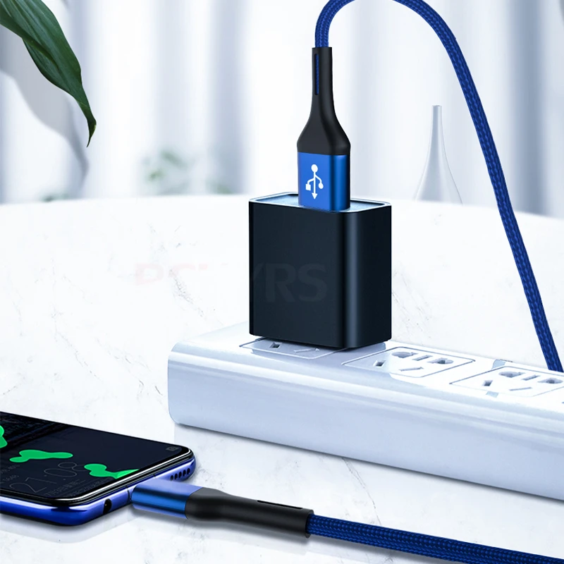 BCUYRS 3A المصغّر usb كابل شحن سريع لل Xiaomi Redmi ملاحظة 5 برو شاحن هاتف محمول يعمل بنظام تشغيل أندرويد كابل بيانات لسامسونج S7 مايكرو شاحن