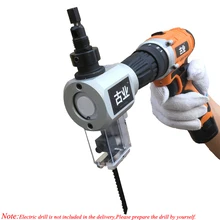 Electric Nibbler & Jig Saw Horizontal Drill Converter For Multi-function Curve Cutter DIY Wood Cutting Machine Woodwooking Tools Electric Nibbler & Jig Saw Horizontal Drill Converter For Multi-function Curve Cutter DIY Wood Cutting Machine Woodwooking Tools