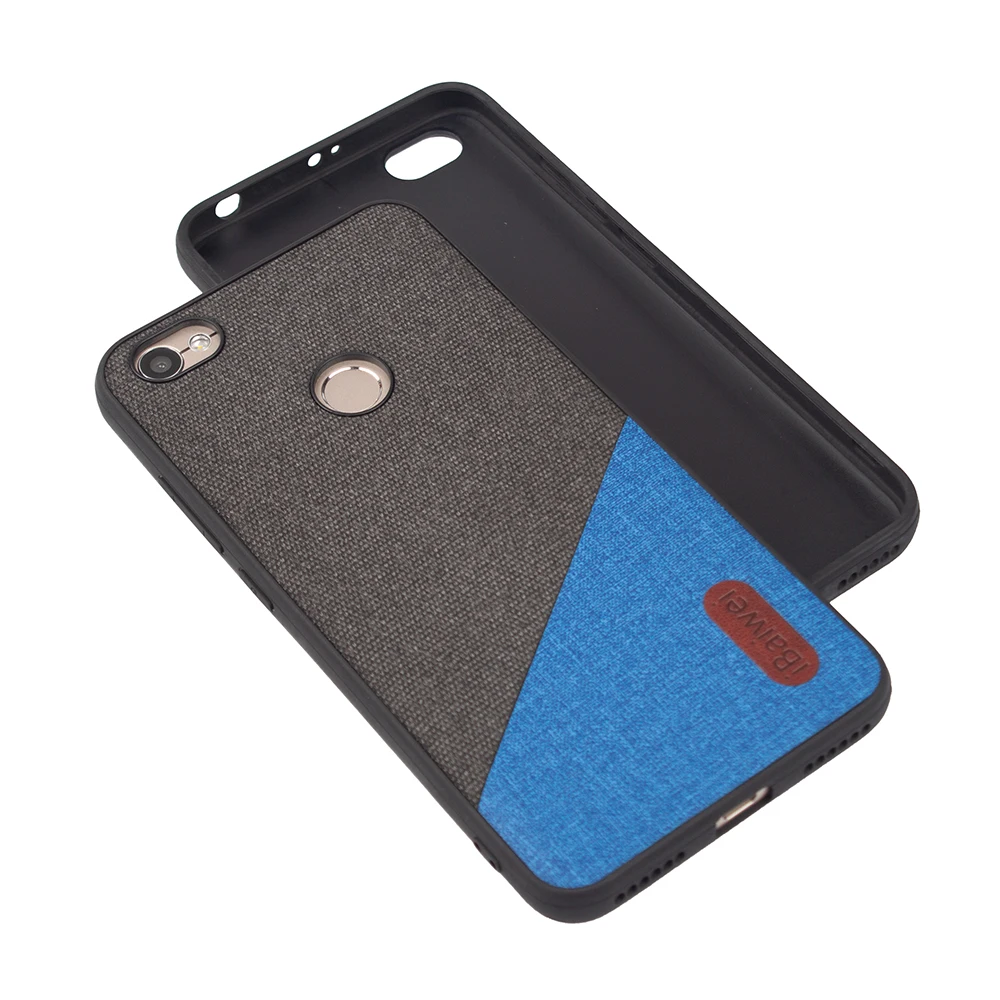 Cloth Texture Case For Xiaomi Redmi note 5A Pro Back Cover Fabric Double Color case Silicone Luxury Coque Capa |