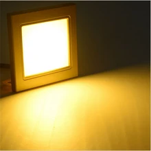 2 шт./лот Вт 85-265Vac радар Датчик светодио дный светодиодный лестничный свет, ночник для 86 коробки светодио дный светодиодный фонарь для коридора, лестницы, прохода, гаража