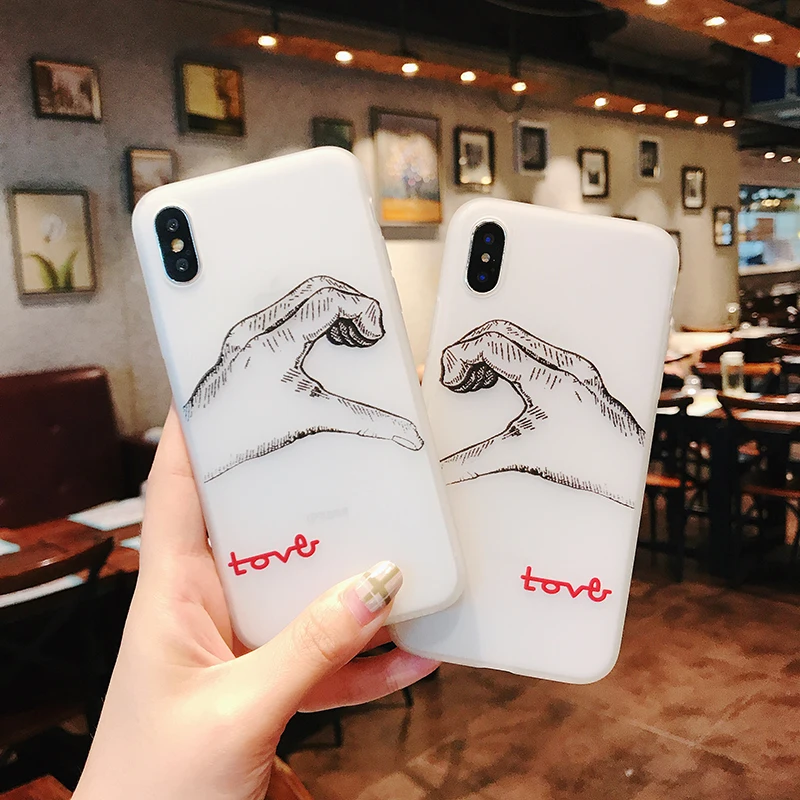 

3D Relief Frosted Soft Silicone High Quality Phone Cases Best friend forever Style for iPhone XS X XR Max 8 7 6 6S Plus 5