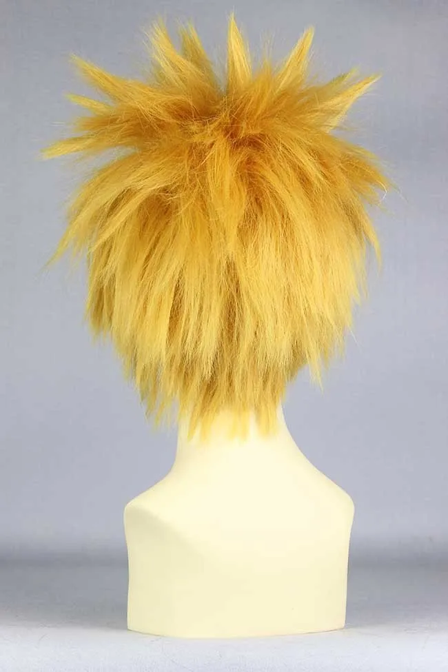 MCOSER 30 см короткий золотой Синтетический Косплей Костюм парик Высокая температура волокна волос KW-242A