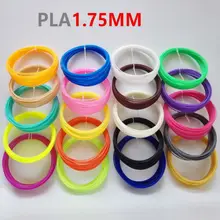 5 цветов(10 метров/цвет) 1,75 мм PLA материал печати 3D специальная нить для 3D ручки 3D принтер поставки случайный