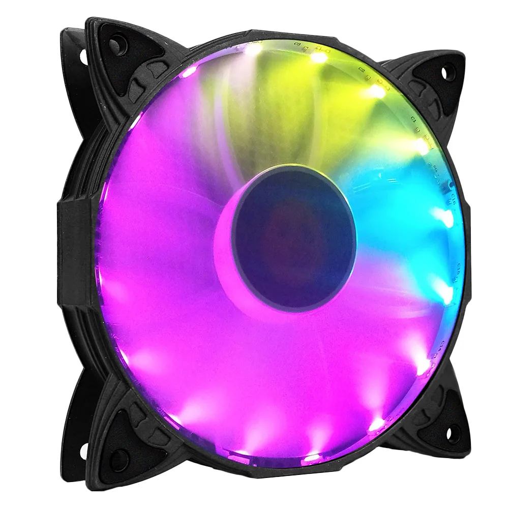 style 1 Чехол для компьютера PC охлаждающий вентилятор светильник RGB Регулируемая Противоударная лампа с пультом дистанционного управления новое поступление - Цвет лезвия: style 1