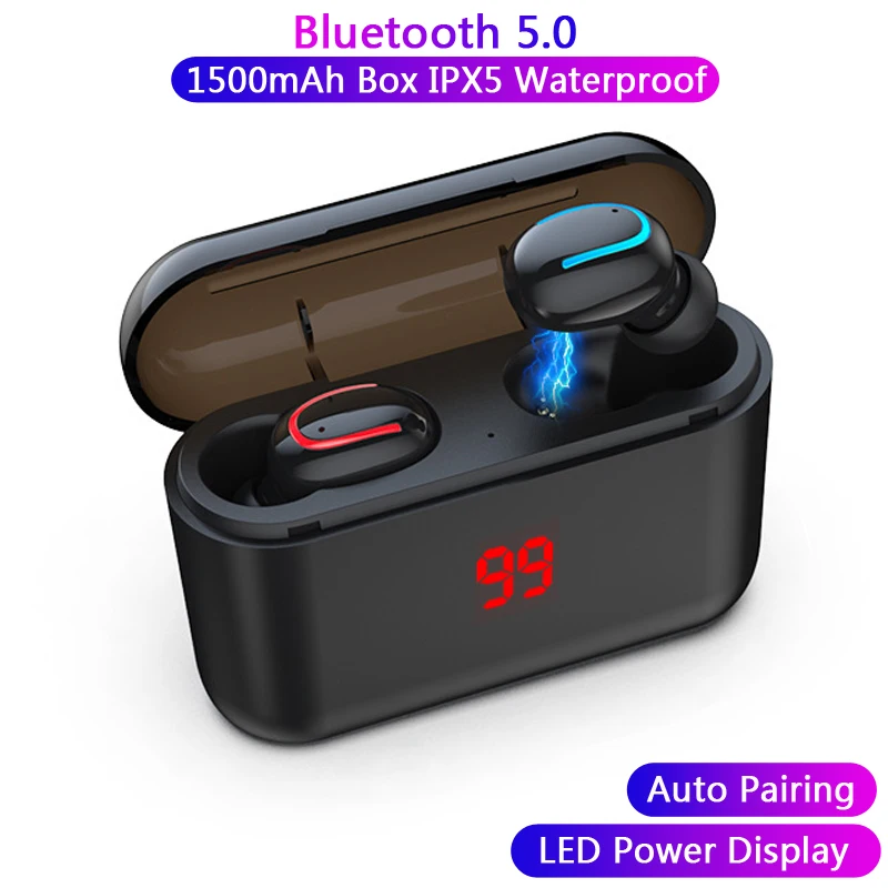 Беспроводные наушники TWS Bluetooth 5 0 стереонаушники с микрофоном свободные руки