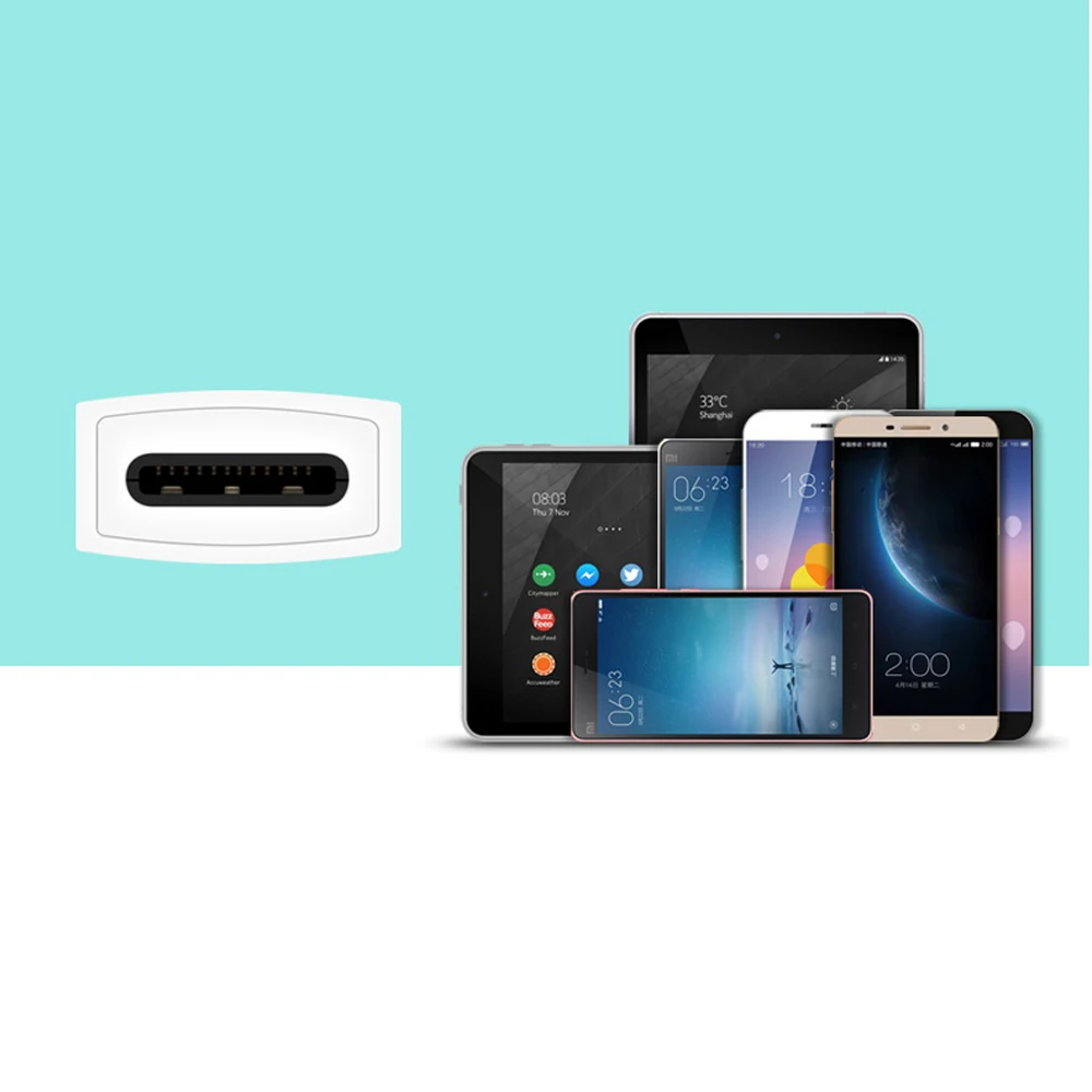 Кабель для передачи данных с разъемом типа C на USB 2,0 типа A «Папа-мама» O-T-G