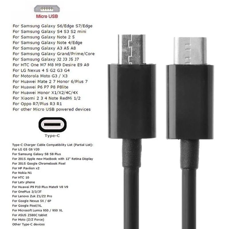 Кабель для передачи данных и зарядки со штекером USB 3 1 типа C Micro USB|Переходники