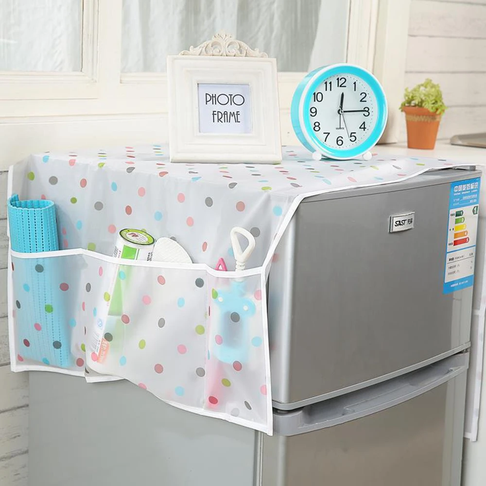 

Cotton Fabric Fridge Dust Cover Sundry Storage bag organizerHousehold Merchandises Accessories Supplies Gear Items