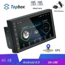 Bauletto 2 Din 7 ”Android di Navigazione GPS Autoradio Autoradio Lettore Multimediale Schermo di Tocco di Bluetooth FM WIFI Auto Audio stereo