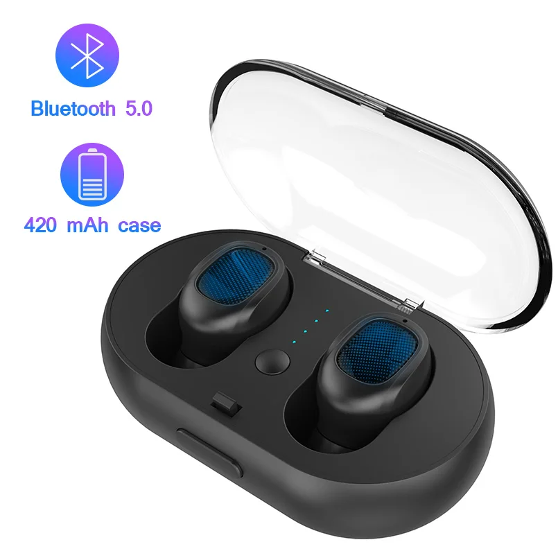 

Wireless Bluetooth Earphone TWS T04 Bluetooth 5.0 With 420 mAh Charging Box Handsfree Earphones