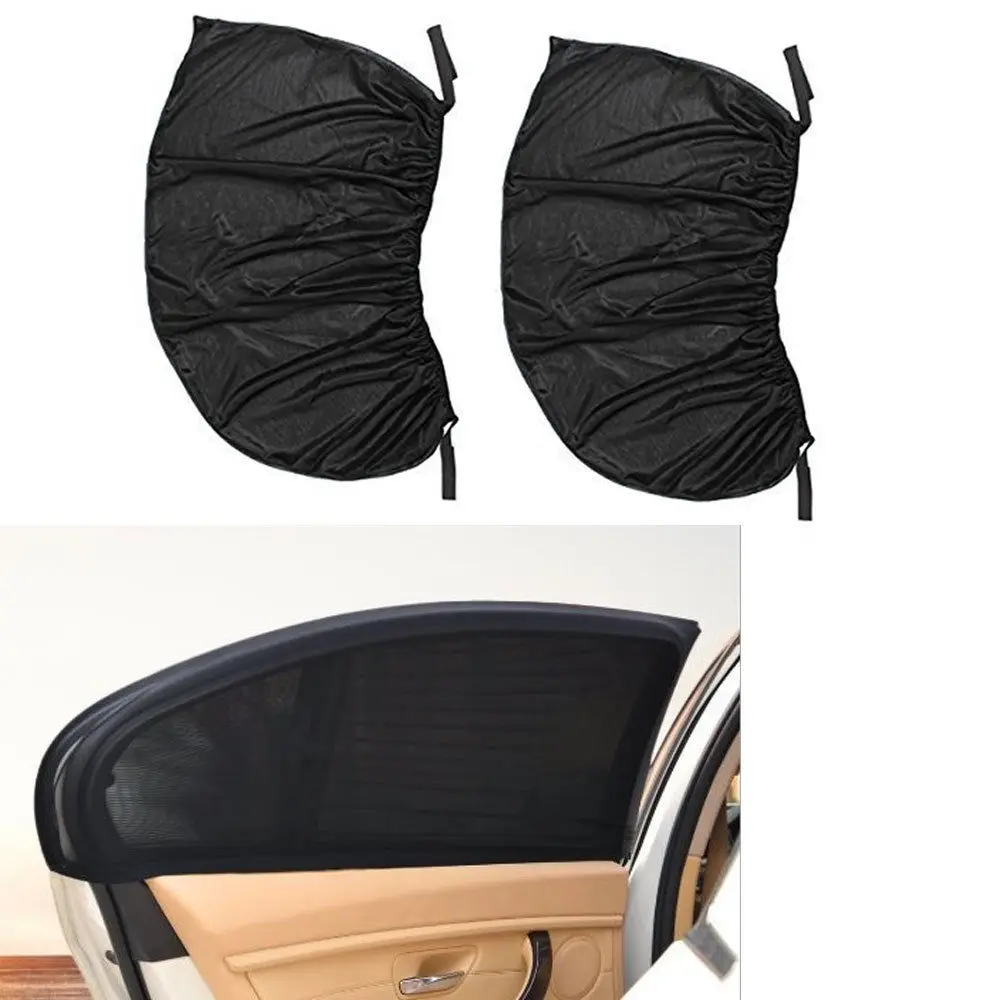 

2Pcs Car Rear Side Window Sun Shade Cover SUV Light Protector Visor Mesh Shield Fit for Universal Car Styling Accessories Covers