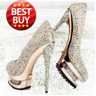 multicolor rhinestone pumps