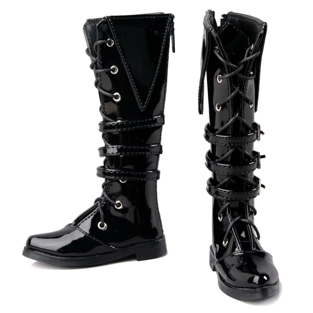 

[wamami] 54# Black 1/4 MSD BJD Dollfie Synthetic Leather Boots/Shoes