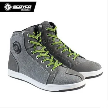 

2017 SCOYCO Motorcross Motorcycle Boots Men Casual Road Shoes Antiskid Wear Kinght Riding Racing Boots