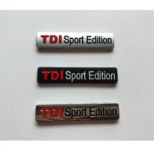 Хромированные черные красные буквы "TDI Sport Edition" модификация эмблемы Значки Эмблемы значок для Volkswagen Golf 6 7 Polo