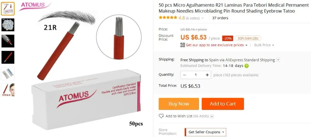 50 шт. 14pin Micro Blading Перманентная игла для макияжа Agujas Microblading Sombreado для бровей вышивка Ahujas De Micro Tebore Lamina