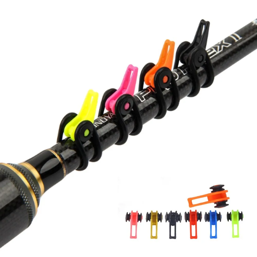 10 шт.пакет, пластиковый рыболовный крючок, безопасный 10PcsBag Plastic Fishing Hook Keeper for Fishing Rod Pole