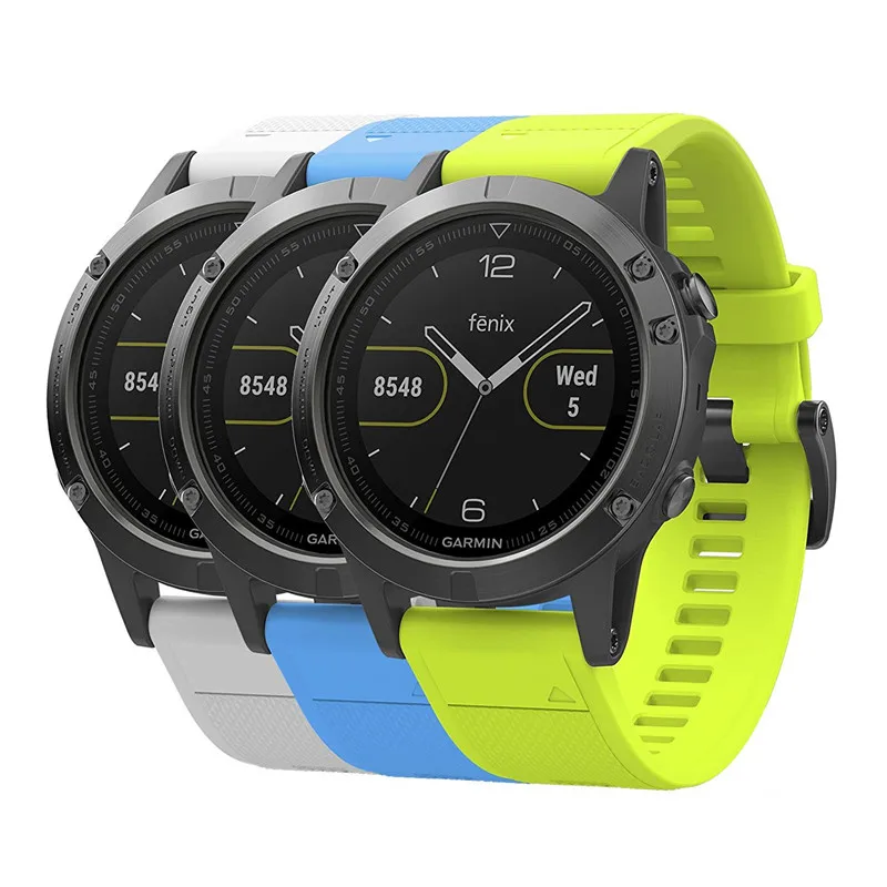 26 мм Quick Release Easy Fit силиконовый сменный ремешок для часов Garmin Fenix 5X/Fenix 5X Plus/Fenix 3 HR/Fenix 3/Tactix Bravo