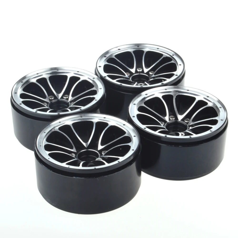 

4PCS 1/10 Scale RC Car Crawler 1.9 Inch Heavy Duty Beadlock Alloy Spoke Wheel Rim for 1:10 RC4WD Axial SCX10 Tamiya D90