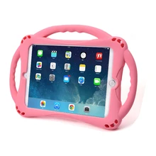 Shockproof Kickstand for iPad 9.7 Case Kids Soft Non-toxic Silicon Children Cover for iPad 2 3 4 Air 2 1 Mini Coque