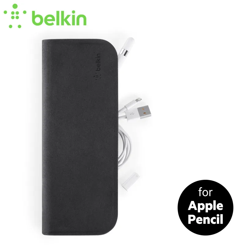 Belkin Carrying Case for Apple iPad Pro Pencil Holder Case for Apple Pencil with Built-in Pocket and Slots F8W792