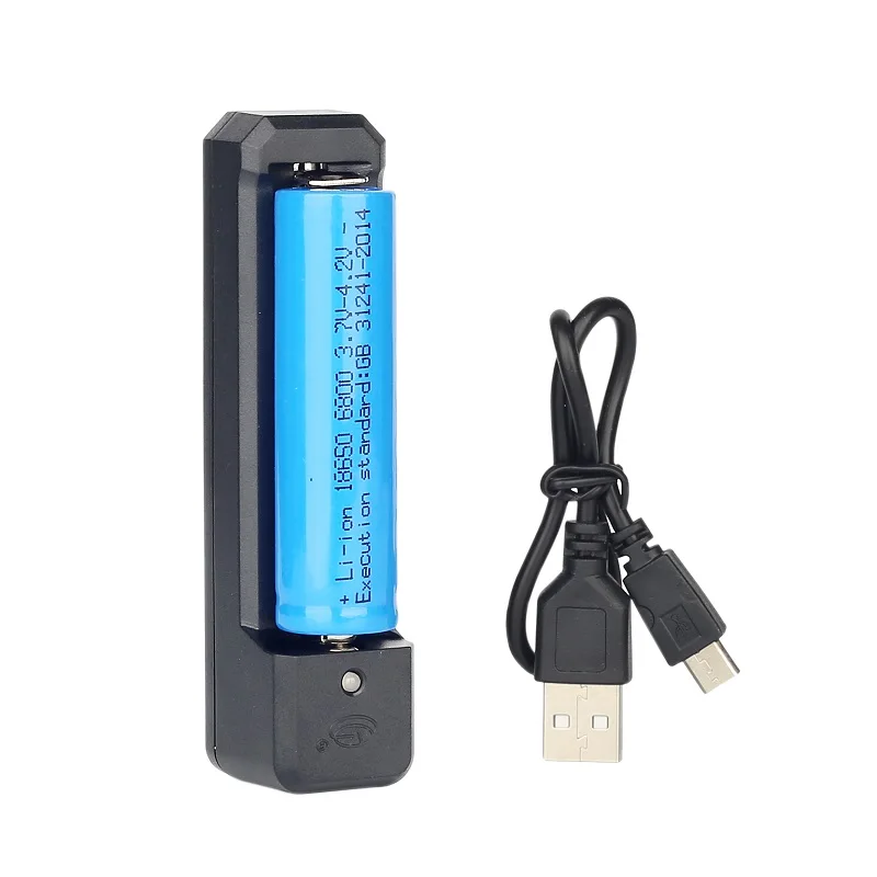 

18650 Lithium Battery Charger Flashlight Torches Charger USB Line Charge Output 3.7~4.2V Fitting 14500 26650 Battery Charge