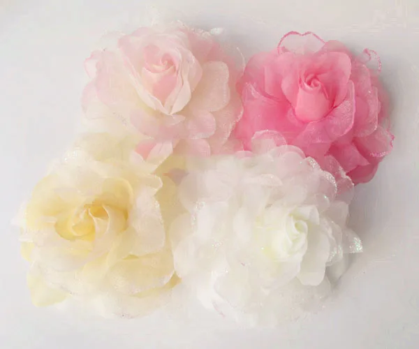 Искусственные цветы глава моделирования гибискус цветы красивые невесты пряжи искусственный цветок украшения свадебные головы