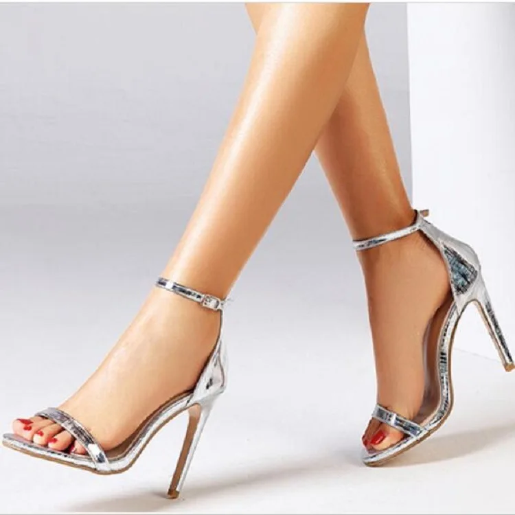 

2019 summer new style simple and simple solid color high heels women trend comfortable buckle stiletto women's shoes.
