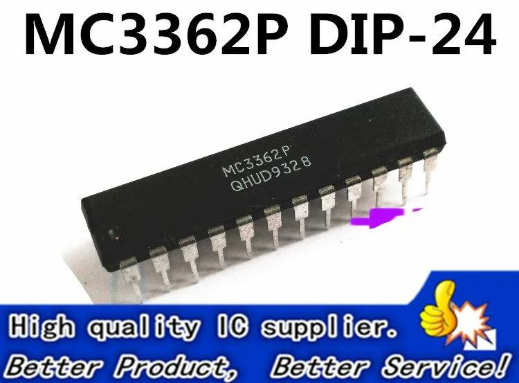 10PCS MC3362P MC3362 double frequency FM receiver chip DIP 24
