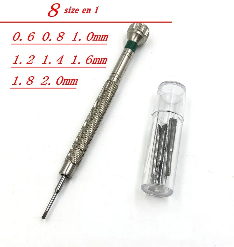 8 размеров в 1 Torx Hex прецизионный Набор отверток для ремонта часов сотового