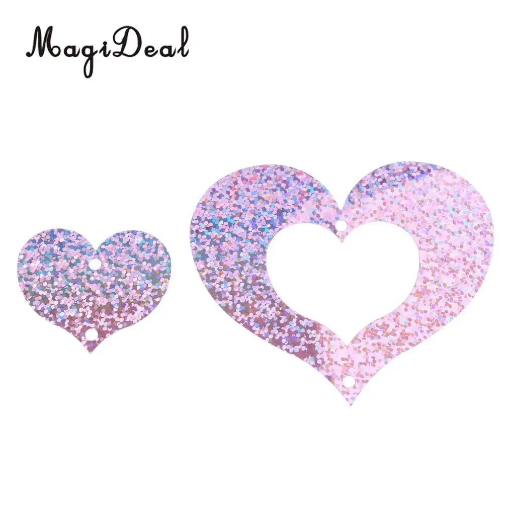 100 Shiny Heart Hanging Foil Balloon Swirl Tinsel Wedding Party Ceiling Decoration