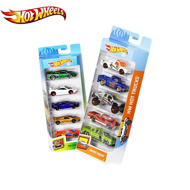 5 шт./лот набор спортивных автомобилей Hotwheels 1:64 коллекция гоночных из