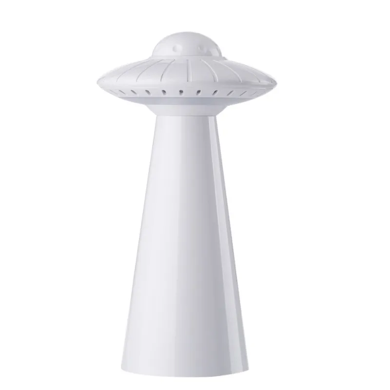 НЛО диммируемая Светодиодная настольная лампа светильник USB Перезаряжаемый для детей Детская прикроватная Спальня Гостиная Кабинет атмосферный светильник ing - Цвет абажура: White