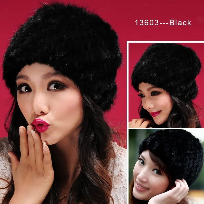 Fur Story, новинка 14618, женская вязаная шапка из натурального меха норки, Классический берет, дизайнерские зимние шапки, головной убор, ушам теплее, головной убор, норковый берет