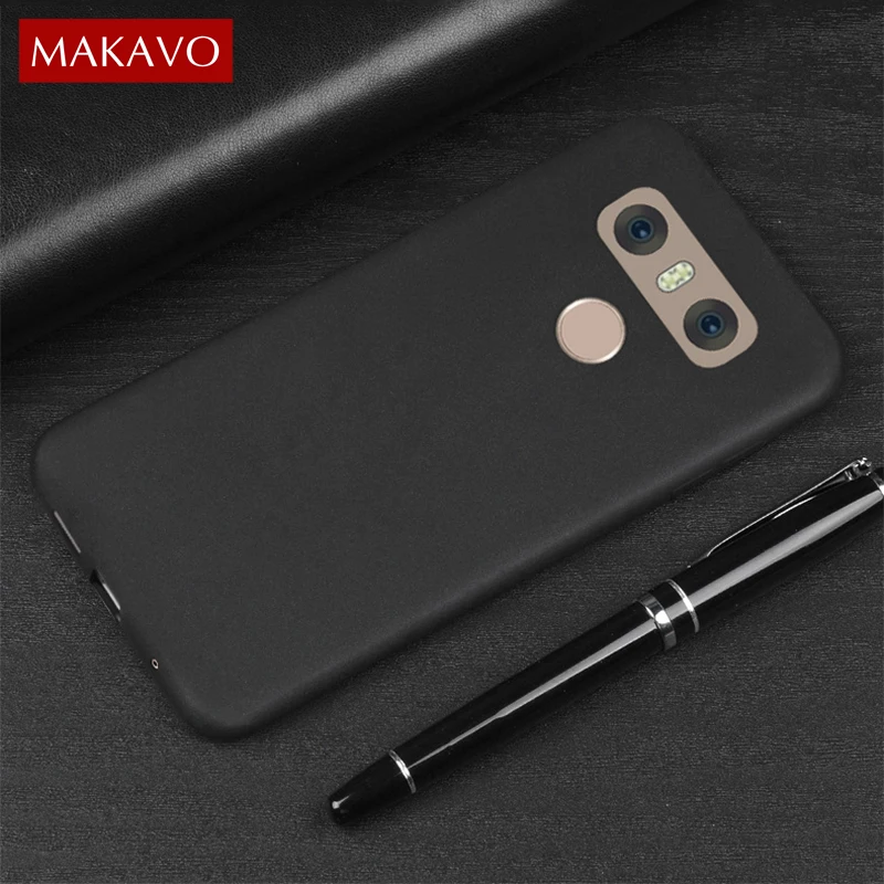 

MAKAVO Cover For LG G6 Case 360 Protection Soft Silicone Matte Phone Cases For LG G6 G 6