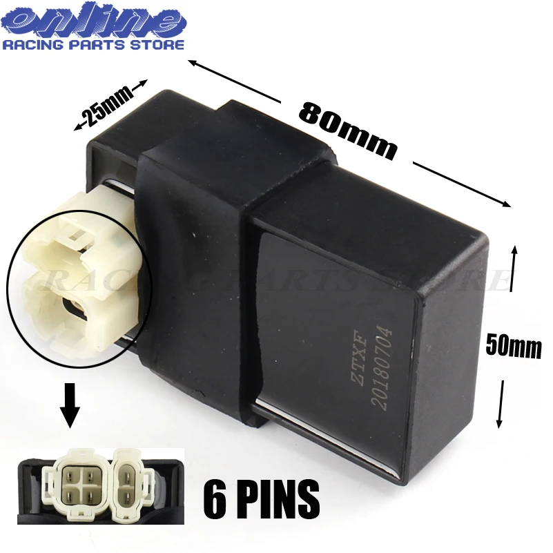 

New 6 Pins Motorcycle CDI Ignition Box for Chinese Scooter GY6 125CC 150cc Universal ATV Part Moto Accessories