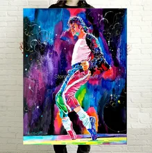 high quality POP ROCK collector’s edition art oil painting –TOP Abstract King Michael Jackson -Free shipping cost–36 ” large-