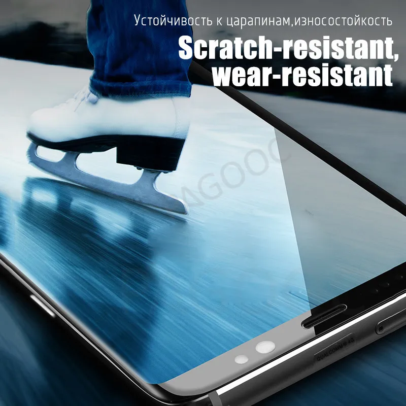 20D Full Curved Tempered Glass on for Samsung Galaxy S8 S9 Plus S7 Edge Note 8 9 S8 S9 Screen Protective Transparent Glass Film