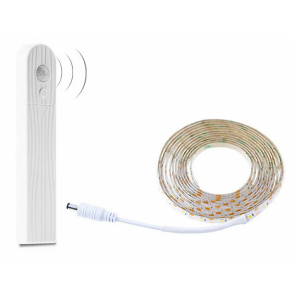 

LED light strip sensor night light bedroom bed bottom cabinet walkway induction lamp 1/2/3M battery light