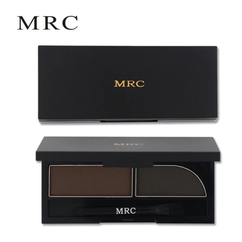 Order Price of  MRC 2 Colors Eye brow Powder Palette Waterproof Eyebrow Powder Long-Wear Gel Eyeliner Brown With Br