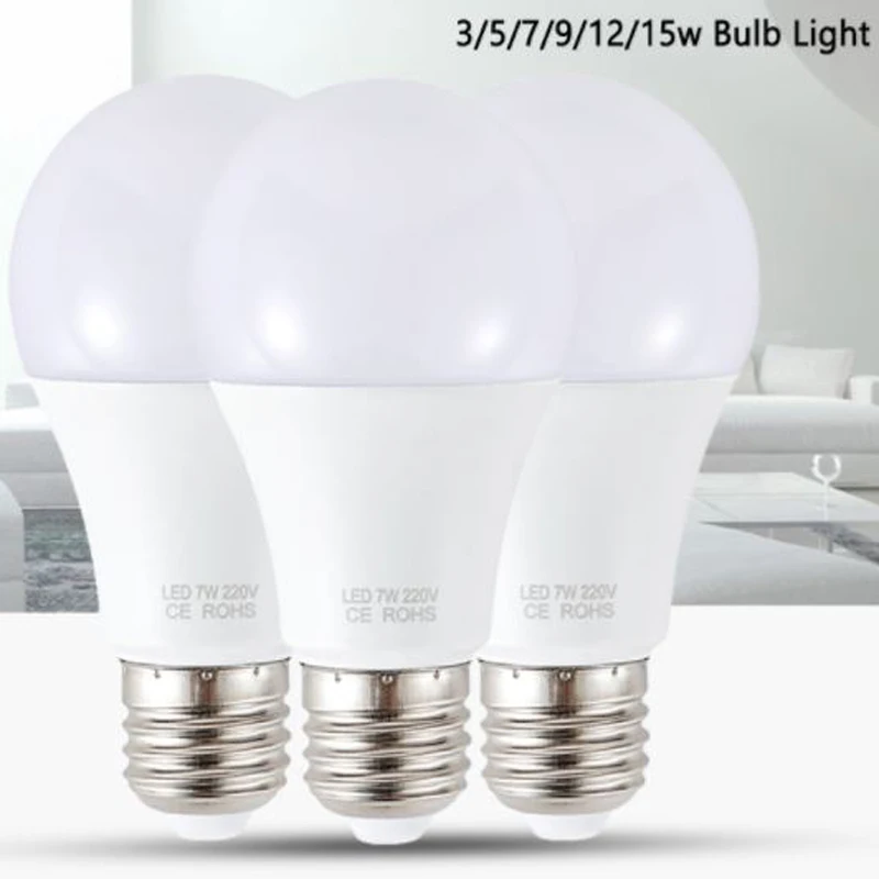 E27 светодиодная лампа SMD 2835 3 Вт 5 7 9 12 15 18 Ночная cfl ампула 110 В 220 точечный светильник