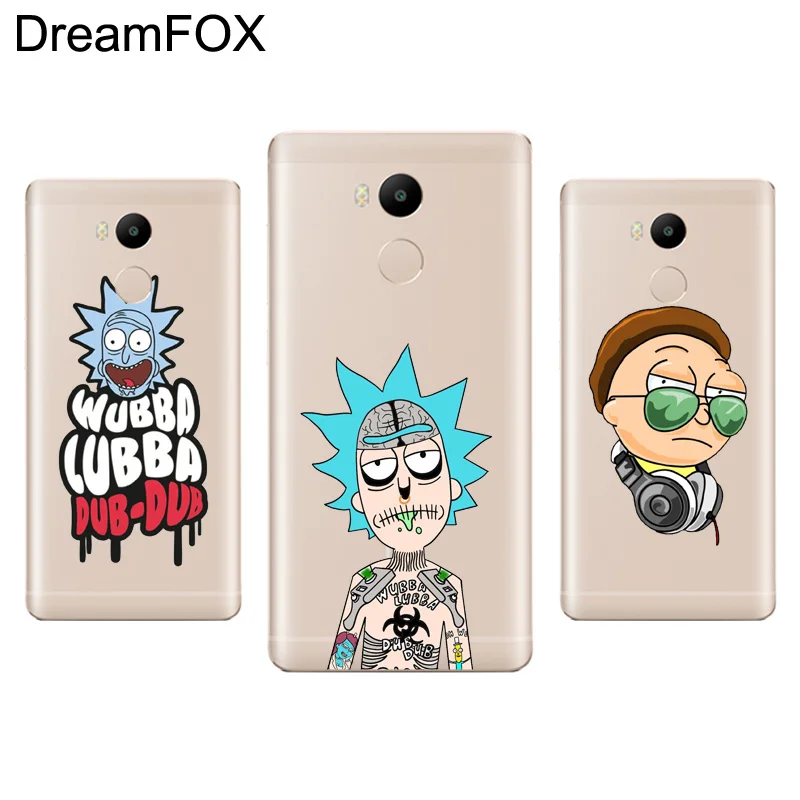 

DREAMFOX M130 Rick and Morty Soft TPU Silicone Case Cover For Xiaomi Redmi Note 3 4 5 Plus 3S 4A 4X 5A Pro Global